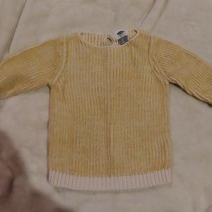 Toddler girls yellow sweater